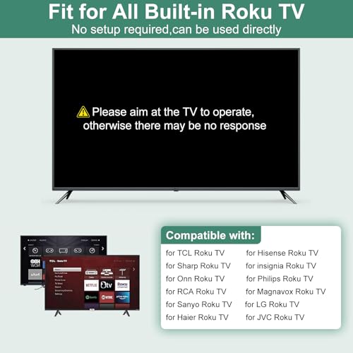 Yimaut IR Remote for Roku TV Remote & Roku Players, Not for Roku Stick, Compatible with Roku 1 2 3 4, Express, Premiere, Ultra/LT Models Listed, Power and Volume Require Learning Old TV Remote to Setup - Image 4