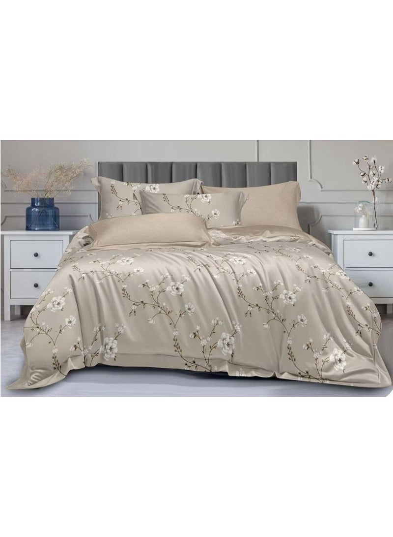 أطقم أغطية لحاف مقاس مفرد طقم غطاء سرير بنمط كلاسيكي (1 غطاء لحاف 160 * 210 سم + ملاية سرير 120 × 200 * 30 سم + 2 كيس وسادة)