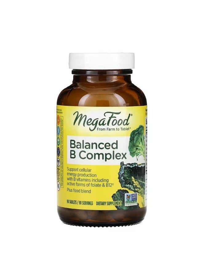 MegaFood Balanced B Complex 90 Tablets  - Image 1