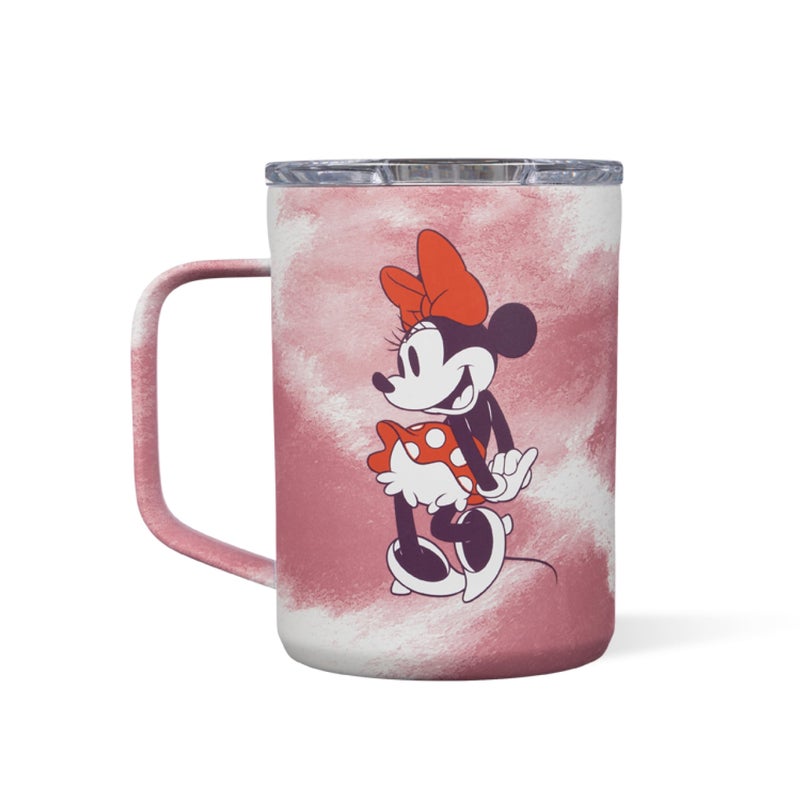 Corkcicle Classic Coffee Mug Triple Insulated Stainless Steel for Travel ShatterProof Lid Keeps Drink Hot Over 3 Hours Holiday Mug Gift Great for Gifting Warmth 16 oz Minnie Tie Dye - Image 2