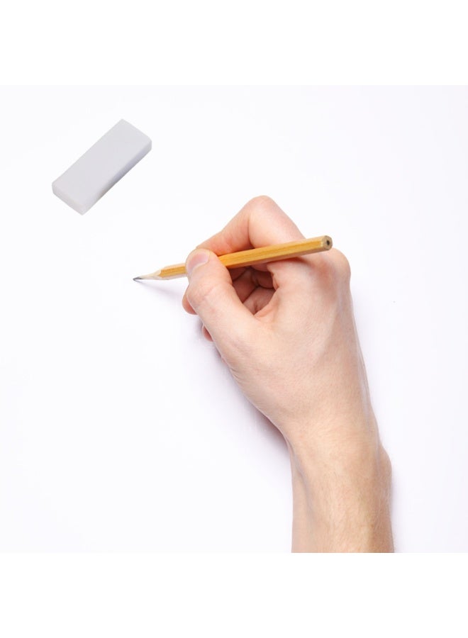 30 Pack Pencil Rubber Erasers, Large White Erasers Classroom Set for Kids Teachers as School and Office Supplies, Art Erasers for Drawing - Image 3