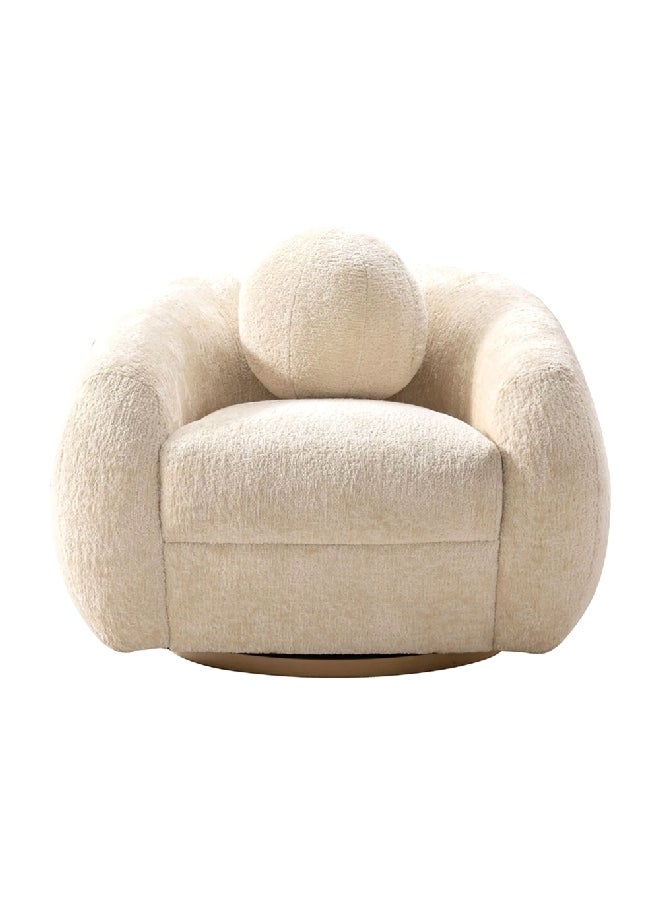 Elegant And Modern Design 1-Seater Swivel Base Sofa Chair Off White 66 X 95 X 88 Cm Osf-1441-1Sb - pzsku/Z5719943D22428596A5F4Z/45/_/1716457693/a8c2478b-f45e-4d4a-82f5-169285961c3d