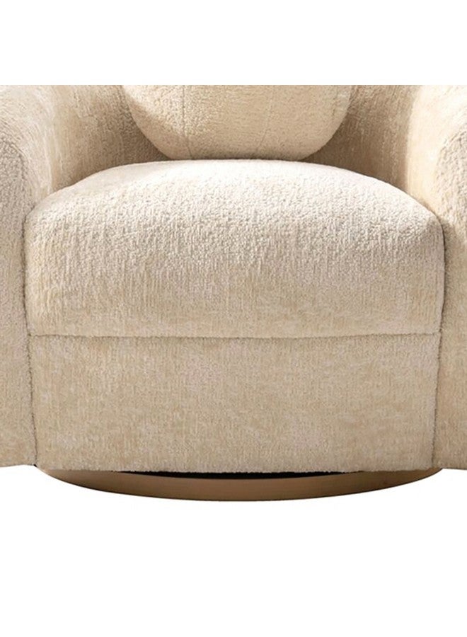 Micasa Elegant and Modern Design 1-Seater Swivel Base Sofa Chair Off White 62 x 96 x 91 cm OSF-1441-1SB - Image 3