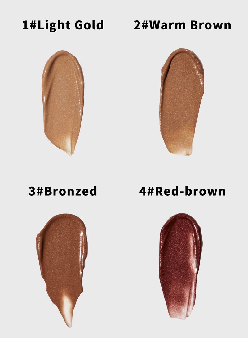 JULIA POP Solar Paint Luminous Bronzer Creme, Natural Matte Waterproof Long Lasting Face Contour Illuminator Makeup, Smooth Face Contouring Highlighter Liquid Stick  - Image 3