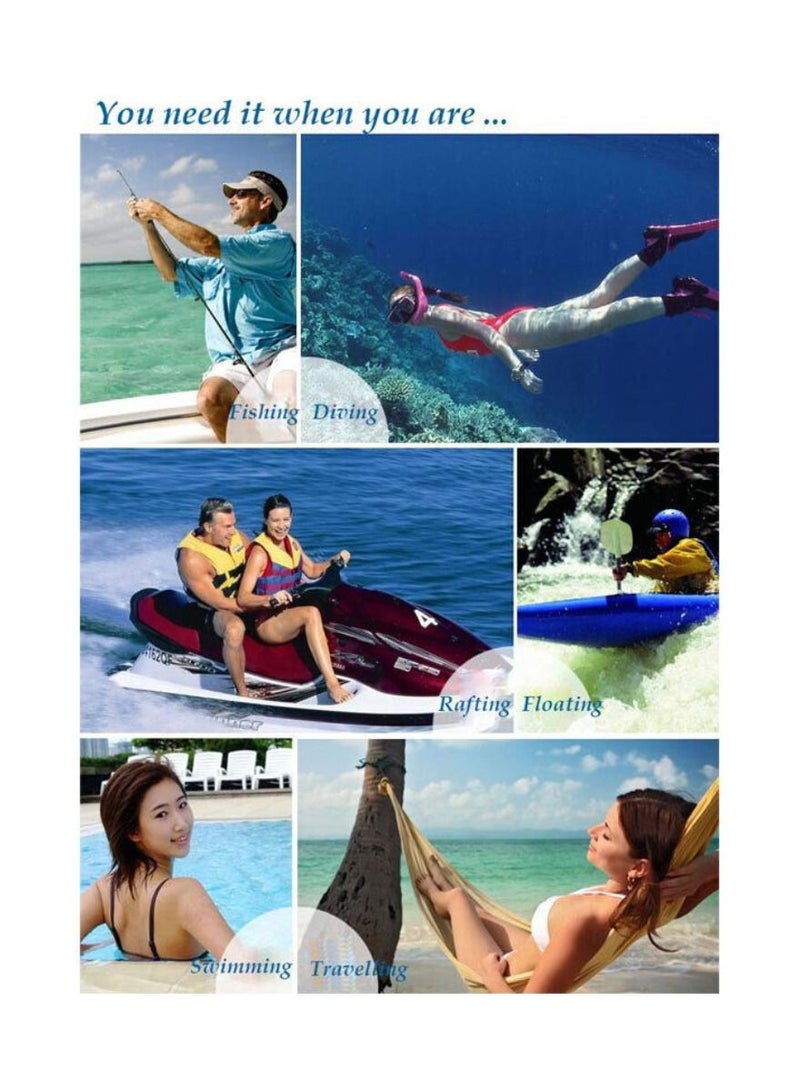 Digi Core حقيبة هاتف مقاومة للماء عالمية في الهواء الطلق، حافظة هاتف مقاومة للماء لهواتف iPhone وSamsung وهواتف Android IPX8 للهاتف المحمول حقيبة جافة على الشاطئ وأساسيات سفينة الرحلات البحرية مع حبل - Image 2