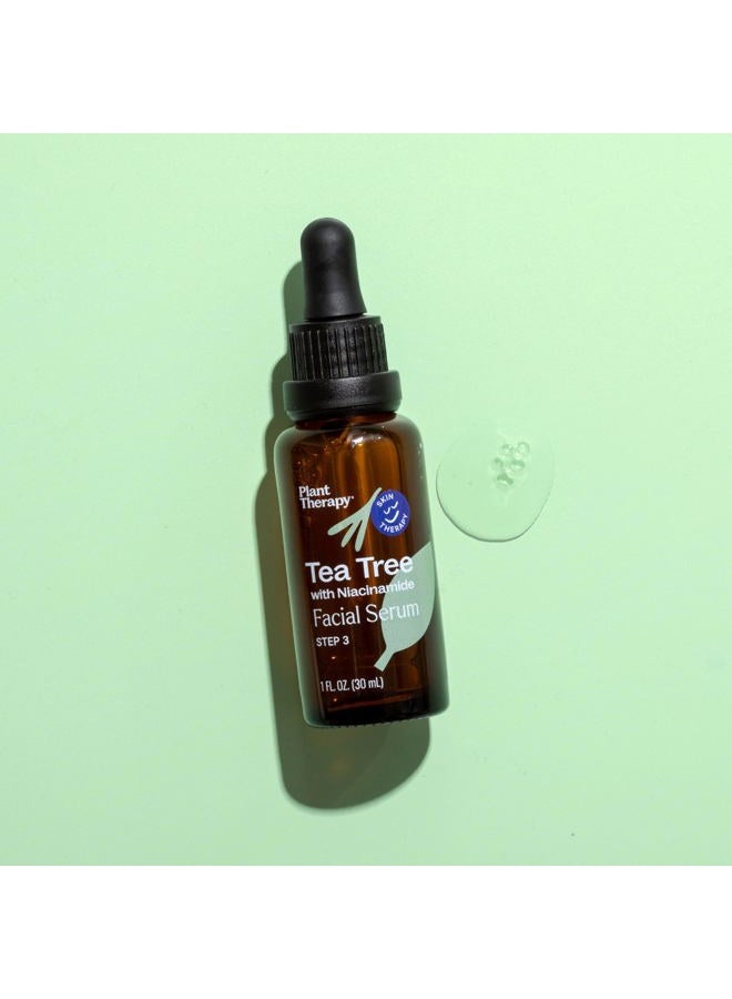 Plant Therapy Tea Tree with Niacinamide Facial Serum 1 oz with Tea Tree Essential Oil, Witch Hazel, and Willow Bark, Excellent for Problem Skin While Creating Healthy, Clear Skin - Image 5