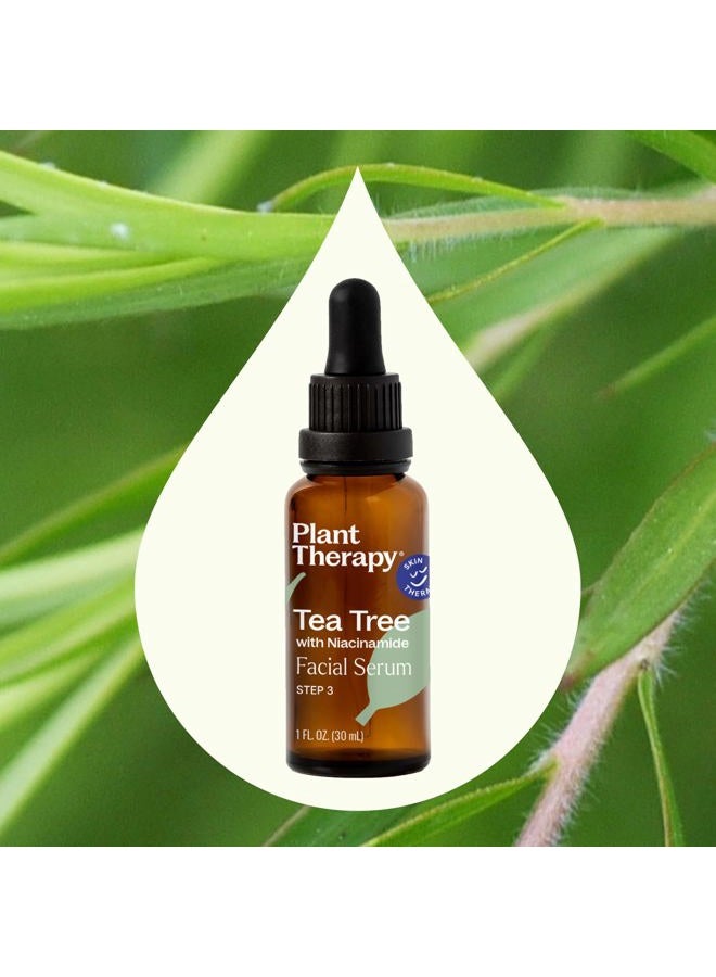 Plant Therapy Tea Tree with Niacinamide Facial Serum 1 oz with Tea Tree Essential Oil, Witch Hazel, and Willow Bark, Excellent for Problem Skin While Creating Healthy, Clear Skin - Image 4