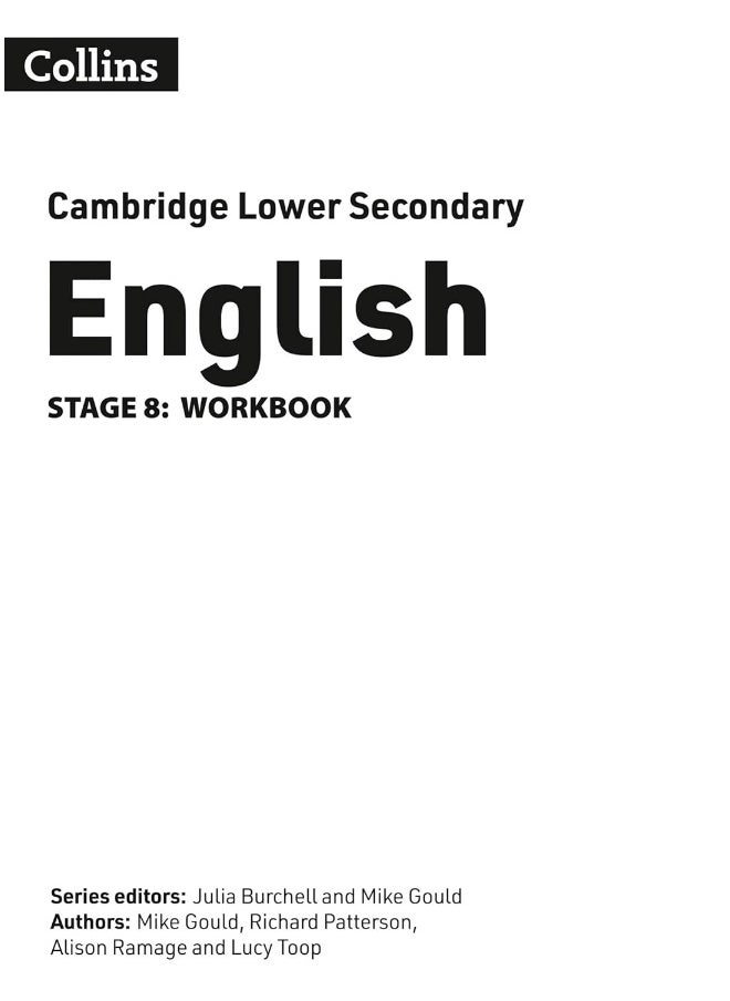 Lower Secondary English Workbook: Stage 8  - Image 2
