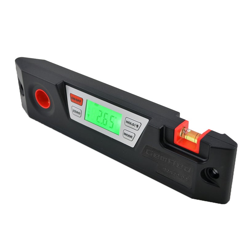 GemRed Digital Magnetic Level Digital Torpedo Level Protractor 360° LED Display with Backlight Magnet Base Audible Indicator - Image 5