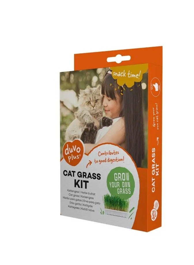 Duvo Cat Grass Kit - 70g - 17,5x13x3cm 5414365366766 - Image 1