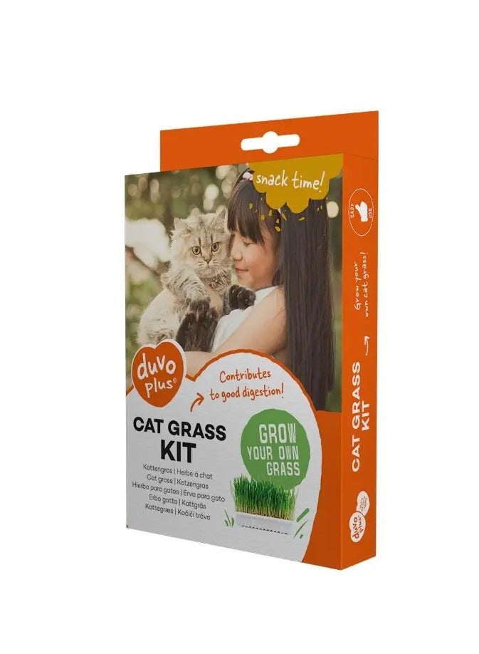 Duvo Cat Grass Kit - 70g - 17,5x13x3cm 5414365366766 - Image 4