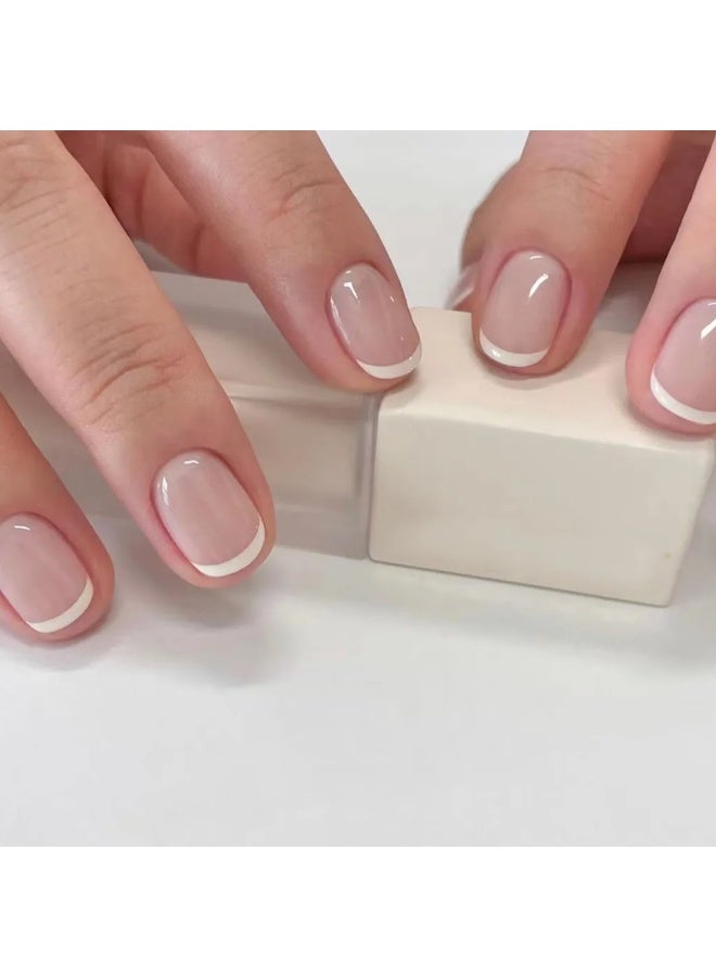 Kanza 24Pcs Press on Nails, False Nails, Fake Nails Set for Women Girls Nail Art Accessories, Press On Nail with Glue Stickers for Easy Apply, Stick On Fingernails Set - Image 1