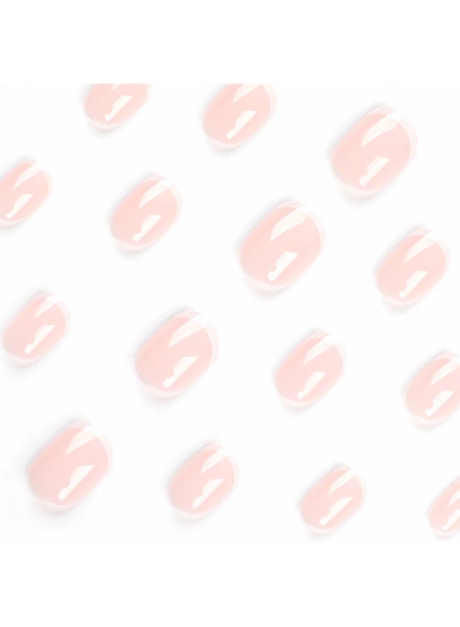 Kanza 24Pcs Press on Nails, False Nails, Fake Nails Set for Women Girls Nail Art Accessories, Press On Nail with Glue Stickers for Easy Apply, Stick On Fingernails Set - Image 4