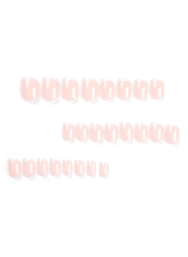 Kanza 24Pcs Press on Nails, False Nails, Fake Nails Set for Women Girls Nail Art Accessories, Press On Nail with Glue Stickers for Easy Apply, Stick On Fingernails Set - Image 2