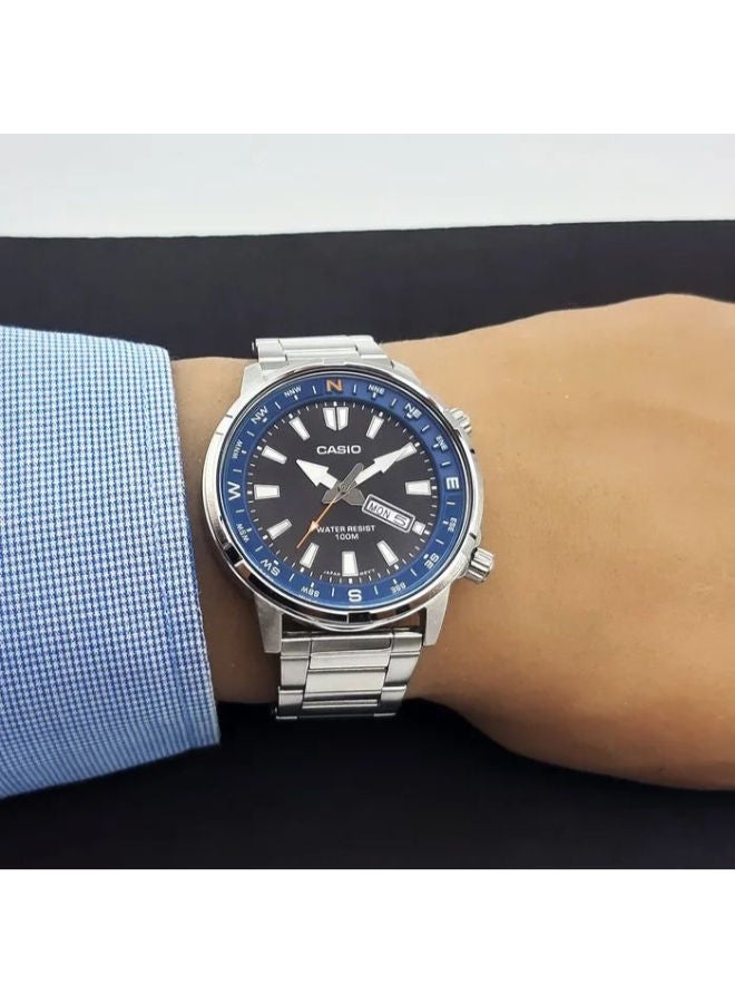 CASIO Stainless Steel Analog Wrist Watch  MTD-130D-1A2VDF - Image 2