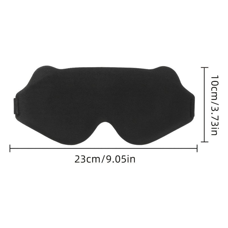 Grey 3D Stereoscopic Non Pressure Breathable Sleeping Eye Mask For Men Women Students Set Of 2 - Image 3