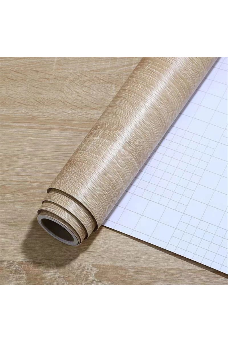 ملصقات ثلاثية الأبعاد من الفينيل المقاوم للماء بتصميم حبيبات الخشب، مقاس 40 سم × 3 أمتار، مناسبة لخزائن الملابس والطاولات والأثاث.