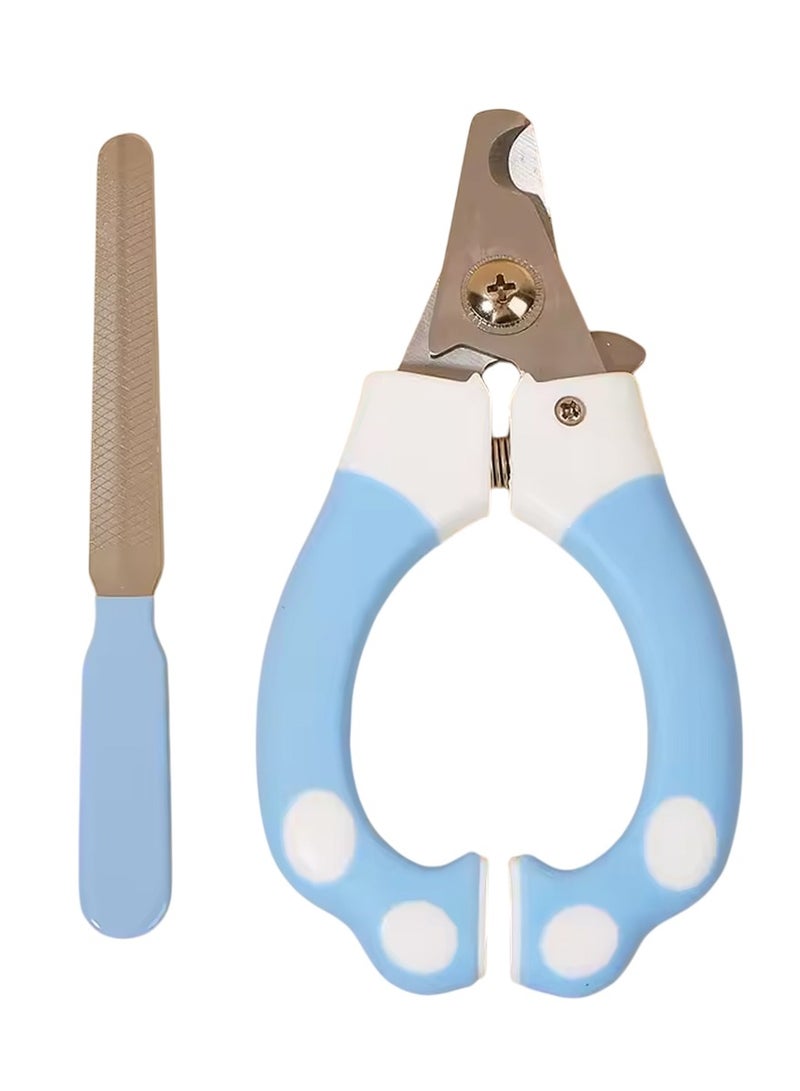 Stainless Steel Professional Tool Nail Clipper Cutter with Nail File for Dog and Cat - Image 1