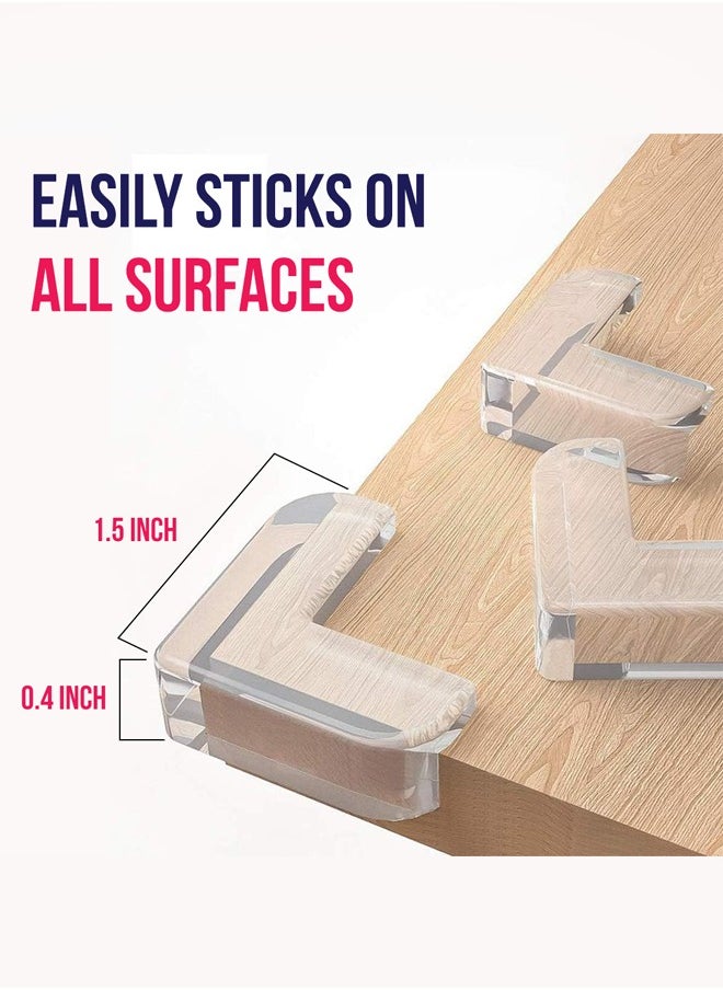 BRANDSFINITY 24 pcs Table Corner Protector for Baby Proofing, Clear, Edge Protector for Kids, Furniture Safety, Child Safety  - Image 5