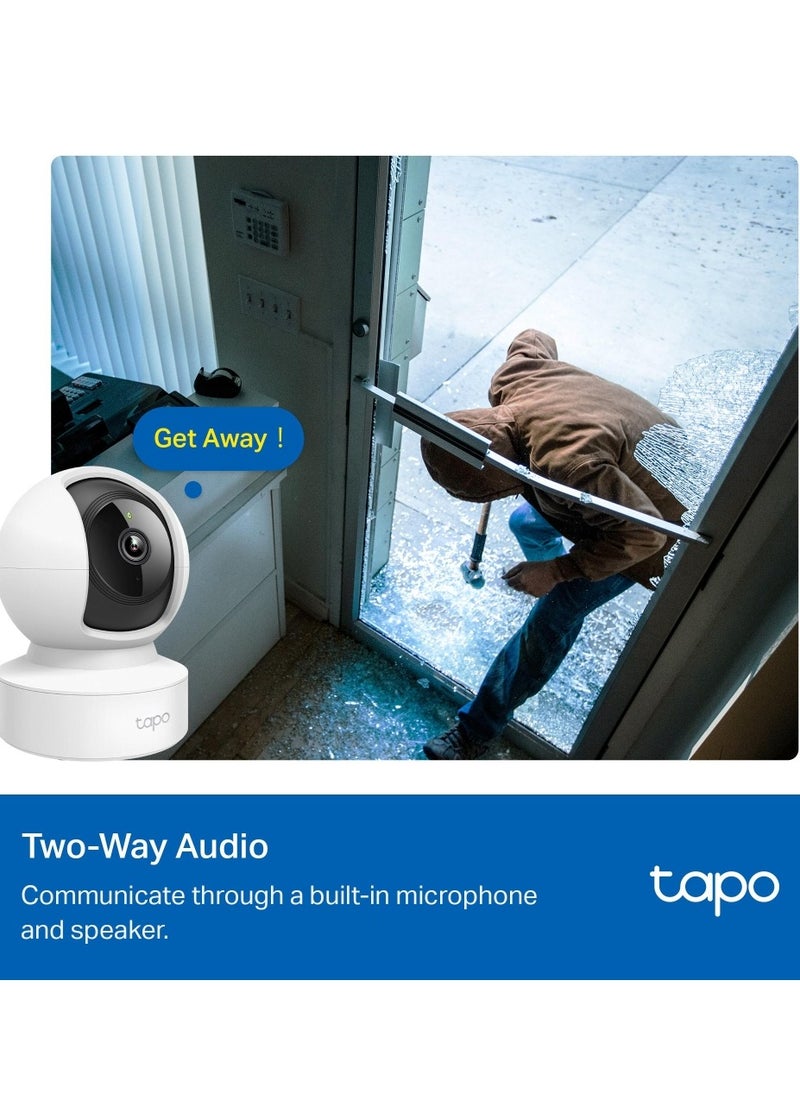 Tp-link Tl - Tapo C202 1080P Wi Fi/Ethernet Camera Indoor Surveillance Camera with Person Detection Two-Way Audio Compatible with Alexa and Google Assistant for Baby/Pets - Image 1