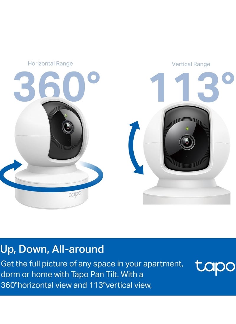 Tp-link Tl - Tapo C202 1080P Wi Fi/Ethernet Camera Indoor Surveillance Camera with Person Detection Two-Way Audio Compatible with Alexa and Google Assistant for Baby/Pets - Image 1