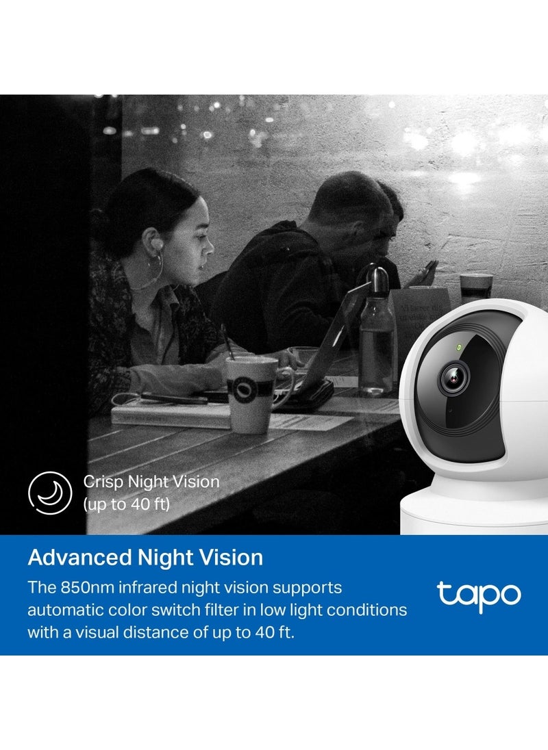 Tp-link Tl - Tapo C202 1080P Wi Fi/Ethernet Camera Indoor Surveillance Camera with Person Detection Two-Way Audio Compatible with Alexa and Google Assistant for Baby/Pets - Image 1