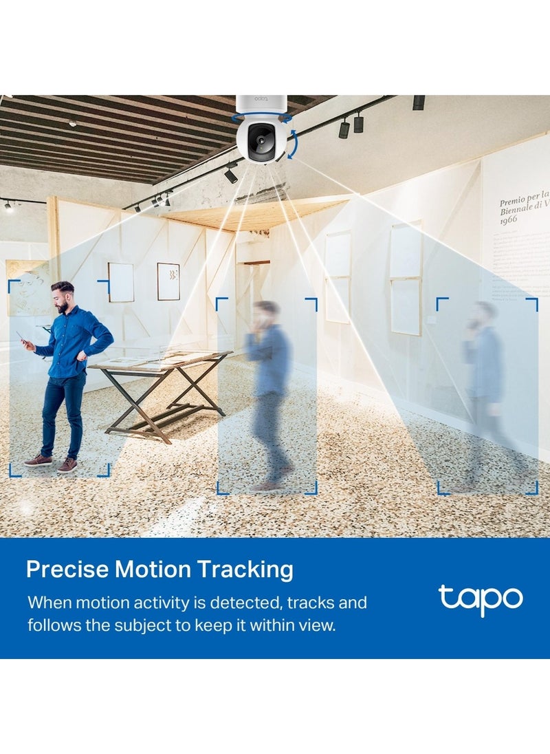 Tp-link Tl - Tapo C202 1080P Wi Fi/Ethernet Camera Indoor Surveillance Camera with Person Detection Two-Way Audio Compatible with Alexa and Google Assistant for Baby/Pets - Image 1