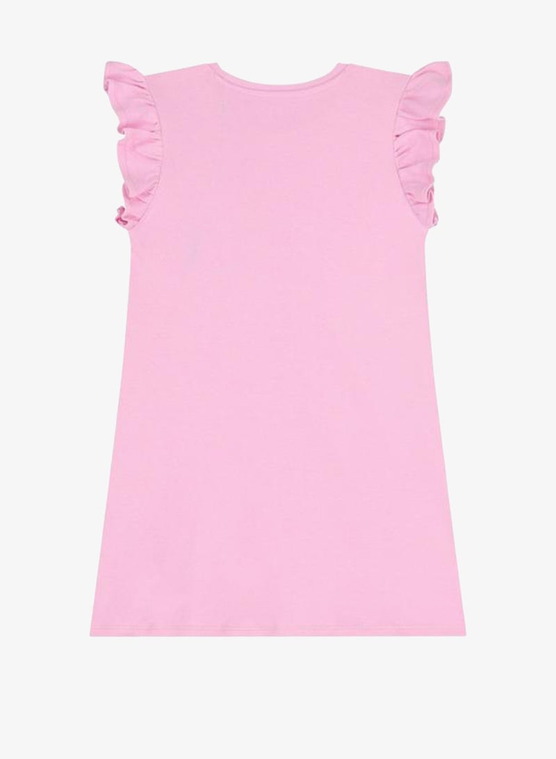GUESS Infant Ruffle Short Sleeve Mini Dress - Image 2