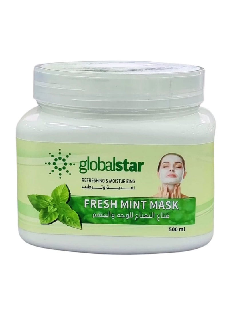 globalstar Fresh Mint Clay Mask 500ml 