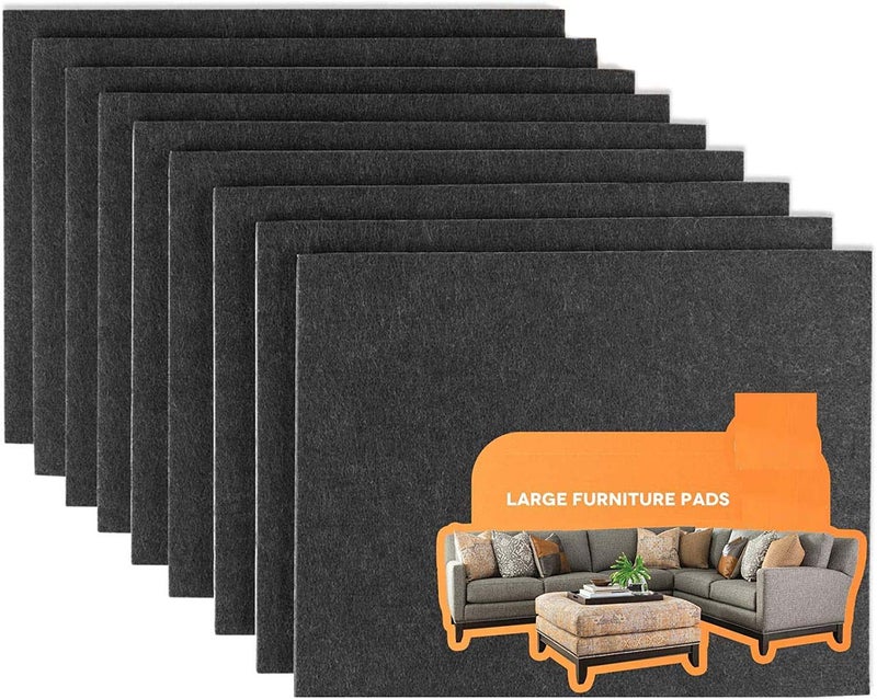 DIY Crafts DIY Crafts 12, 27 X 27 mm Square, 12 Pcs, 27 X 27 mm Square, Black Furniture Felt Pads Self Adhesive Protects Kitchen Cabinets, Drawers, Desks Furniture Against Bumps Scratche (12, 27 X 27 mm Square)  - Image 4