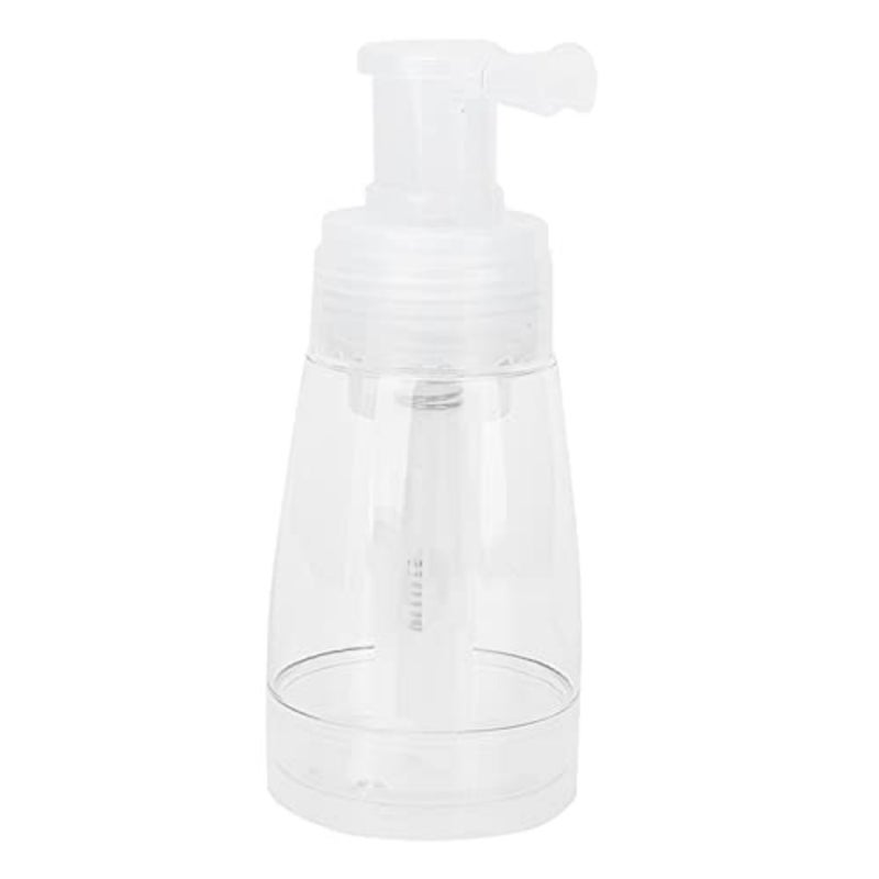 Powder Puff Bottle Puffer Bottle 180ml Hair Powder Spray Transparent Refillable Plastic for Body and Hair Styling Convenient Pump Spray for Talcum and D - Image 1