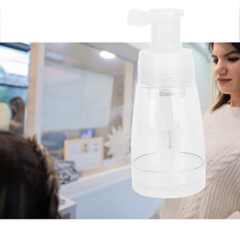 Powder Puff Bottle Puffer Bottle 180ml Hair Powder Spray Transparent Refillable Plastic for Body and Hair Styling Convenient Pump Spray for Talcum and D - Image 5