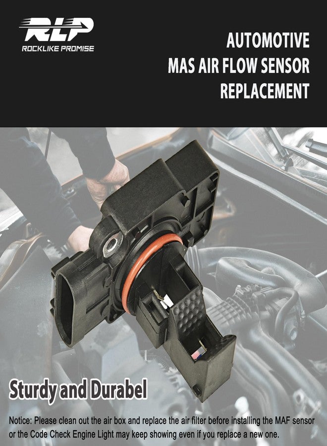 RLP Mass Air Flow Sensor MAF Sensor Compatible with Cadillac CTS Escalade Chevy Avalanche Silverado Suburban Tahoe GMC Sierra Yukon XL 1500 2500 Replaces 10393948 23256991 - Image 4