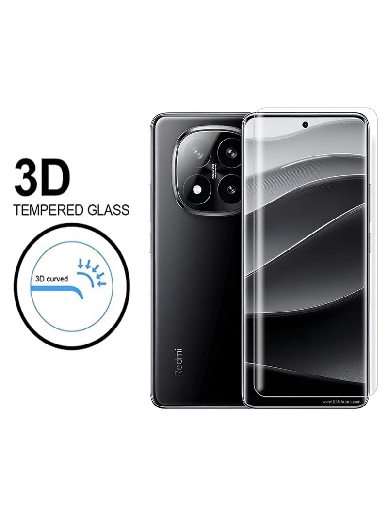 Generic - Tempered Glass for Redmi Note 14 Pro/Redmi Note 14 Pro Plus 5G with Edge to Edge Full Screen Coverage and Easy UV Glue Installation Kit for Redmi Note 14 Pro / 14 Pro Plus - Image 1