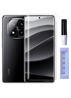 Generic Tempered Glass for Redmi Note 14 Pro/Redmi Note 14 Pro Plus 5G with Edge to Edge Full Screen Coverage and Easy UV Glue Installation Kit for Redmi Note 14 Pro / 14 Pro Plus  - Image 1