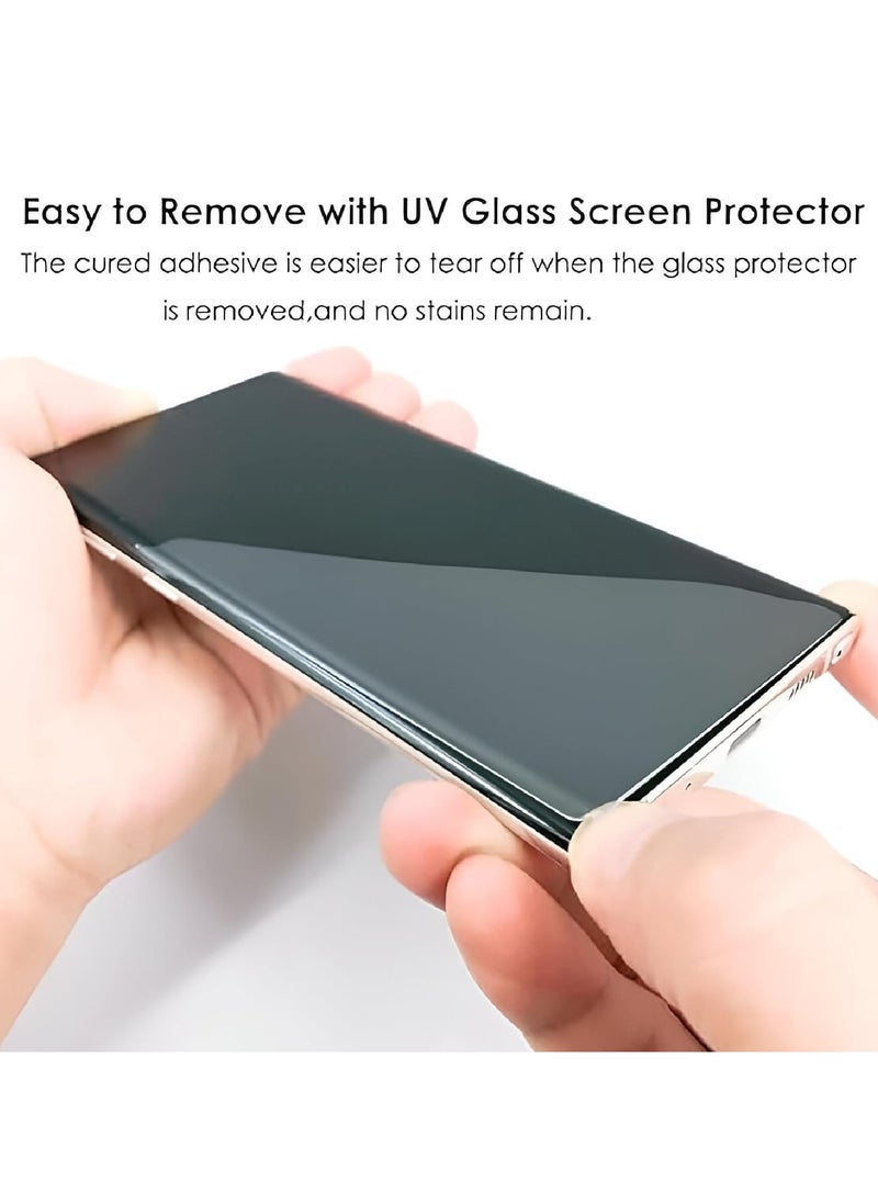 Generic - Tempered Glass for Redmi Note 14 Pro/Redmi Note 14 Pro Plus 5G with Edge to Edge Full Screen Coverage and Easy UV Glue Installation Kit for Redmi Note 14 Pro / 14 Pro Plus - Image 1