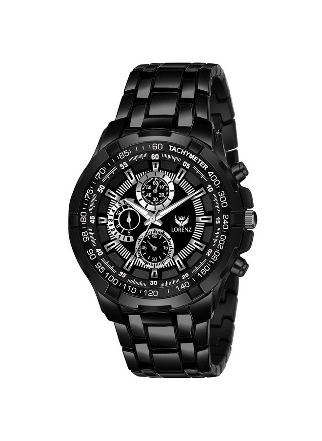 Lorenz LORENZ Stainless Steel Black Dial Analog Watch For Men | Watch For Boys- Mk-3080K  - Image 1