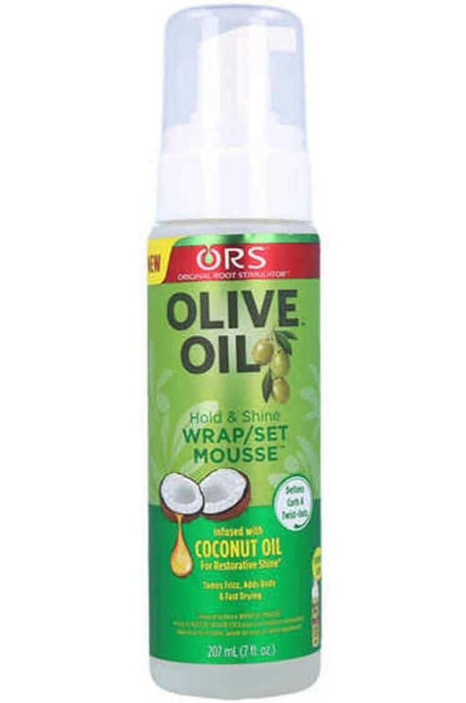 Ors Olive Oil Mousse Wrap/Set Hold & Shine Coconut Oil 7 Ounce