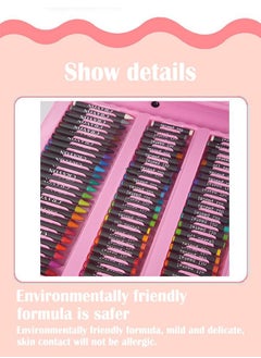 ZCM-HAPPY 208-Piece Children Drawing Set for Kids with Oil Pastels, Crayons, Colored Pencils, Markers, Folding Artboard  - Image 3
