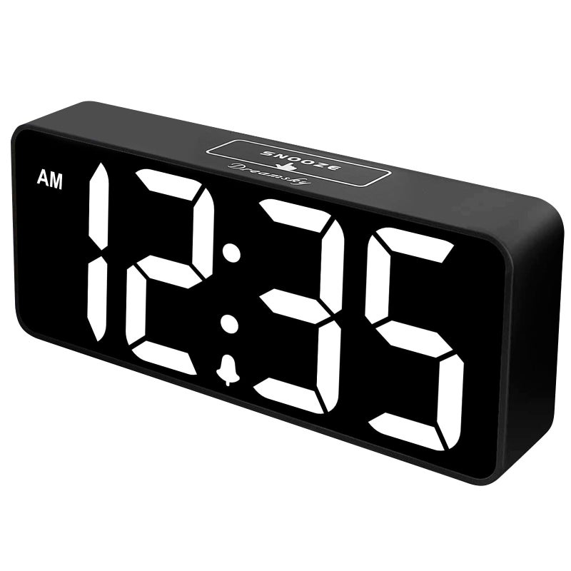 DreamSky Large Digital Alarm Clock Big Numbers for Seniors & Visually Impaired, 9 Inches Electric Clocks for Bedroom, Jumbo Display Fully Dimmable Brightness, USB Ports, Adjustable Alarm Volume - Image 1