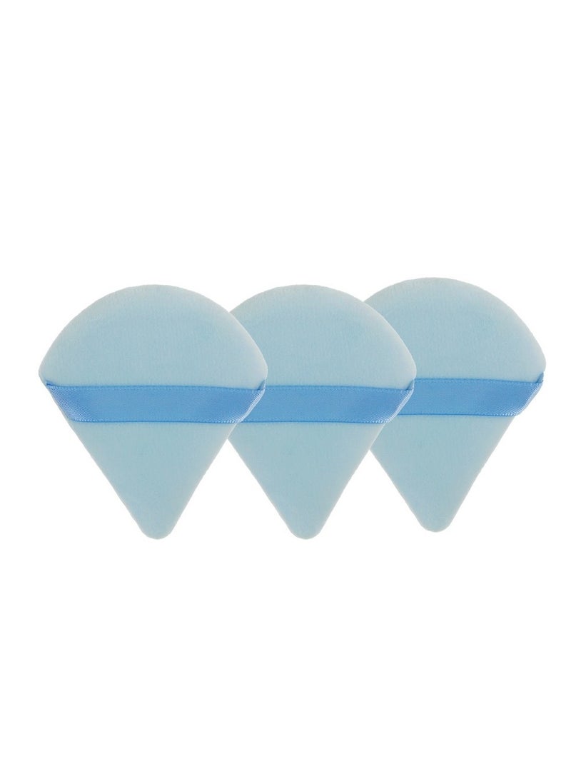 Generic 15-Piece Spa Headband and Wristband Clean Set, Includes Makeup Sponges and Face Triangle Powder Puff Skincare Beauty Blender for Washing Face,Women Gift Set(Blue) - Image 4