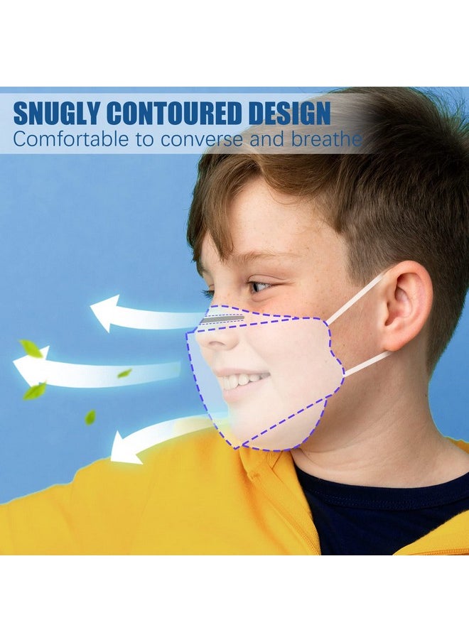 NiHealth - NiHealth 50PCS Disposable KF94 Face Masks for Kids, Tomorotec Cute Heart Children's Fish Shape Disposable Face Masks Tie-Dye Variety Face Masks (5 Starry Sky Designs) - Image 1