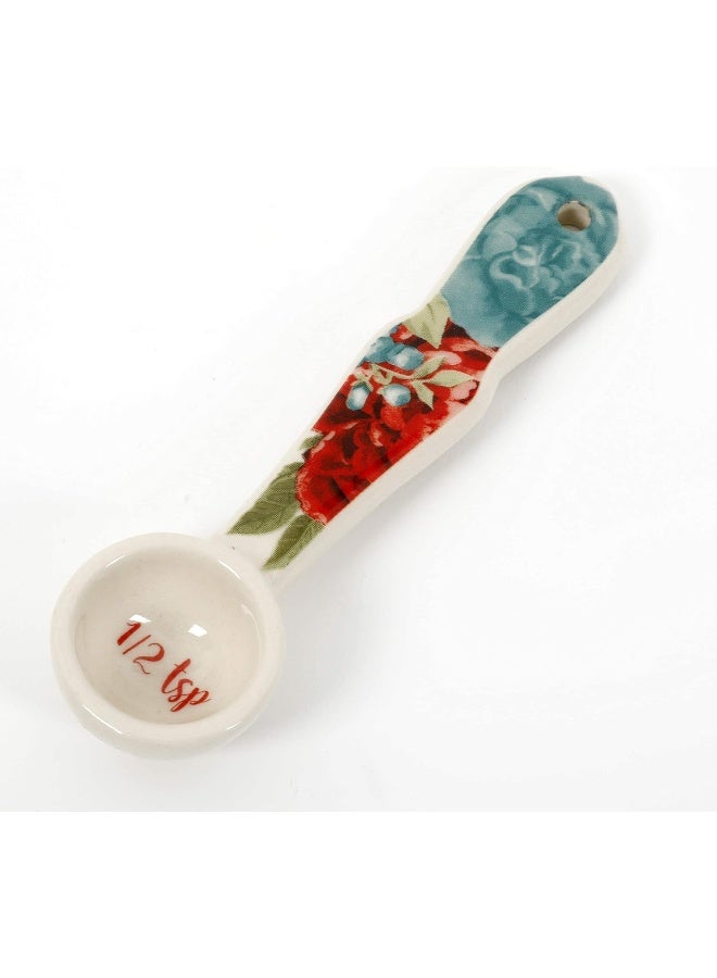The Pioneer Woman The Pioneer Woman Vintage Floral Ceramic Measuring Spoons  - Image 4