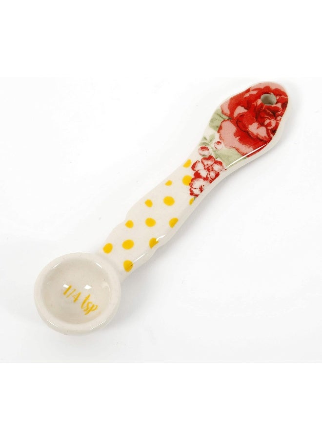 The Pioneer Woman The Pioneer Woman Vintage Floral Ceramic Measuring Spoons  - Image 5
