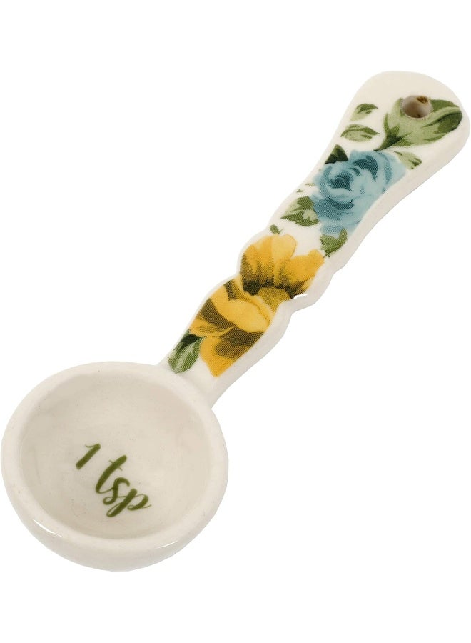 The Pioneer Woman The Pioneer Woman Vintage Floral Ceramic Measuring Spoons  - Image 3