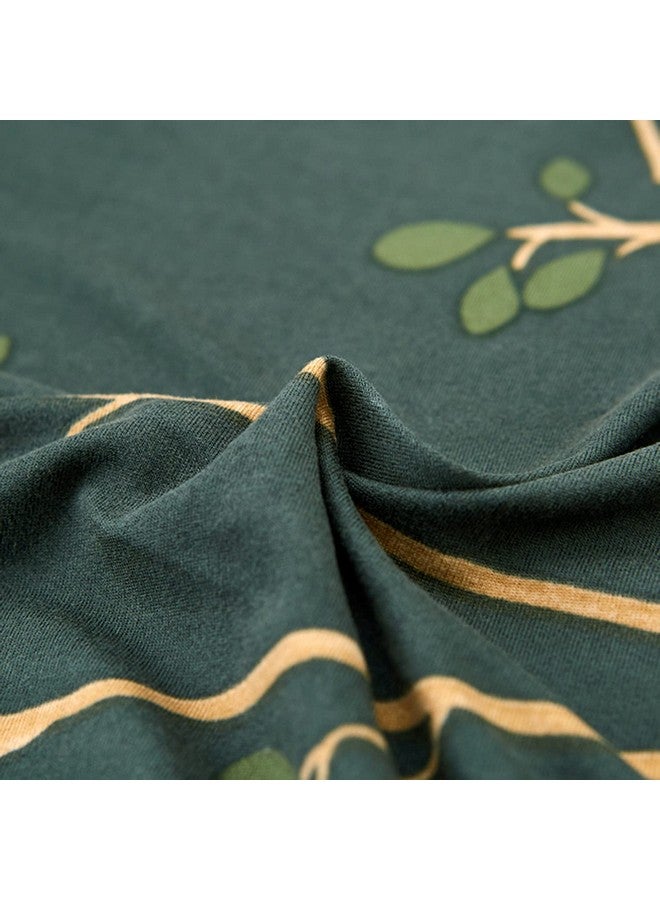 هاوس أوف كويرك غطاء أريكة House of Quirk Universal Single Seater Cover Big Elastic Cover for Sofa Flexible Stretch Sofa Cover (Branch Teal)، 92% بوليستر 8% سباندكس - Image 5