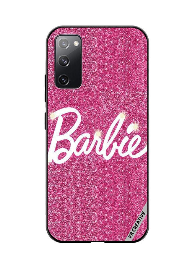 VR CREATIVE Protective Case Cover For Samsung Galaxy S20 FE 5G Sparkling Barbie Design Multicolour - Image 1