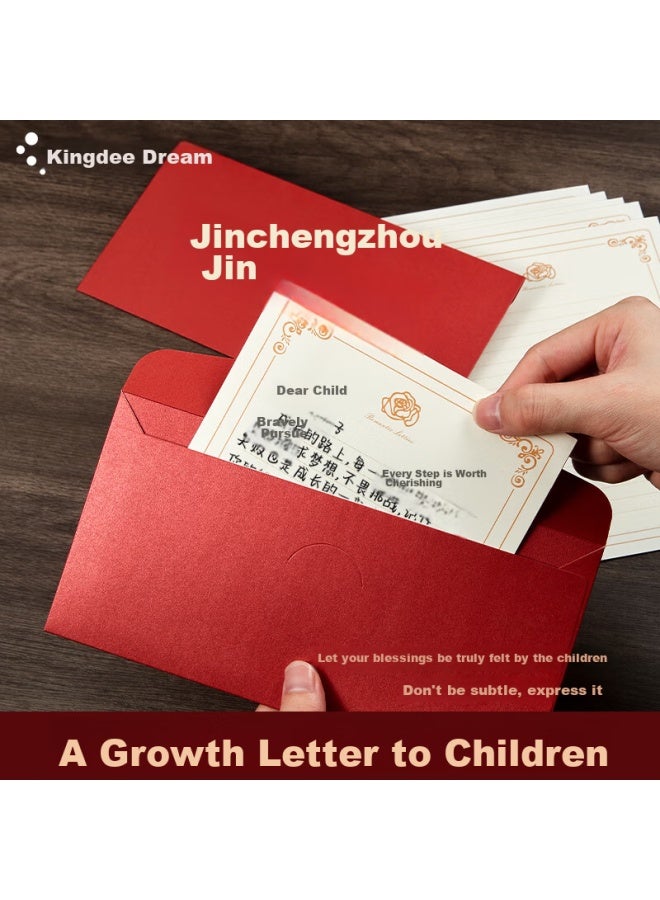 Kingdee Greeting Card Set "dream As A Horse" For 18-year Adults' Graduation, Encouragement For High School And College Entrance Exams, Motivational Letter Paper And Envelopes, Golden List, Hundred-day Oath-taking Ceremony - Image 3