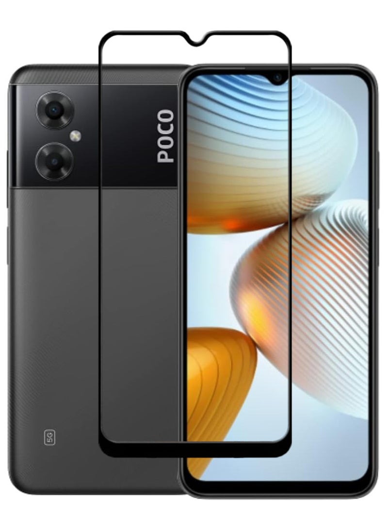 ACLIX Antistatic ESD Dustproof Premium Quality High Definition Tempered Glass Screen Protector Designed For Xiaomi Poco M4 5G - Image 1