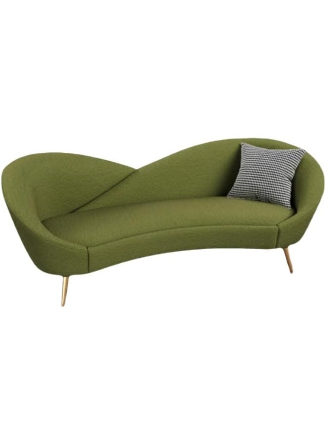 Zayn comforts Elegant 3-Seater Sofa in Green Boucle - Image 3